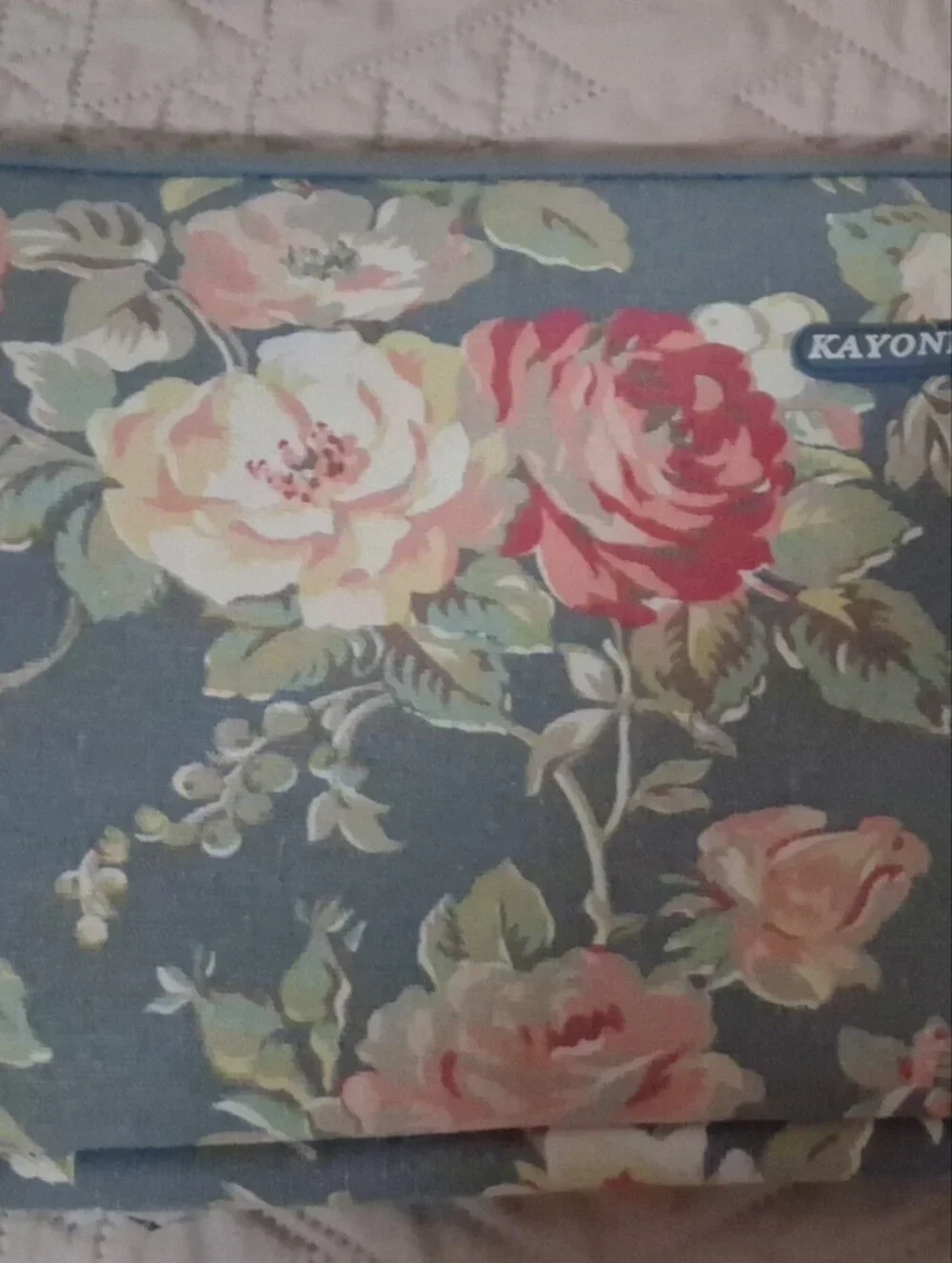 Floral Blue Rose  Bibke/ Ipad Case Blue/Pink